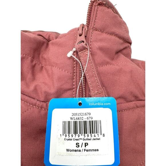 Columbia Women's Crystal Crest Quilted Jacket, Beetroot, Size Small - Picture 6 of 7